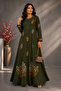 Women's Stone Detailed Special Occasion Dress, Long Length Lycra Viscose Fabric Evening Dress, Wedding Engagement Event - 7