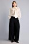 Wide Leg Zippered Crepe Trousers I5181Ax26Au - 2