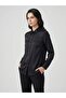 Collar Embroidered Shiny Satin Shirt 1523 - 3