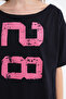 Kayık Neckline Printed T-Shirt P10769 - 3