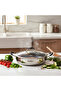AlpenBerg Silver 3-Ply Stainless Steel Low Casserole with Glass Lid — 4.1 Litre - 3