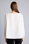 Oversize Crew Neck Crepe Long Sleeve Blouse I8697Ax26Au - 5