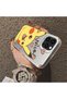 iPhone 15 Pro Max Compatible Hard Acrylic Back Silicone Edge Lens Protection Cartoon Case - 5