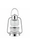 Silver Metal & Crystal Glass Lantern Style Incense Burner – 25×10 cm