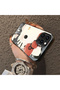 iPhone 15 Pro Compatible Hard Acrylic Back Silicone Edge Lens Protection Kitty Case - 5