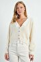 Collar and Hem Lace-Up Knitwear Cardigan - 2