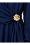 Strawberry Fabric Dress with Buckle Detail - 3