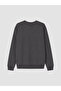 Peak New Season Anthracite Crew Neck Men's Thick Sweatshirt - 6