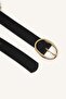 Women's Square Buckle Faux Leather Casual Belt I7843Axns - 3