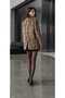 Premium Women's Faux Fur Blazer Jacket with Double Buttons, Slit at the Back, Lined and Furry - 7