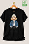 Women's Special Printed Oversize 100% Cotton Crew Neck T-Shirt