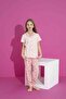 Girl's Summer Lycra Combed Cotton Buttoned Pajama Set 30271- - 3