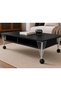 20cm Wheeled Flamingo Silver Iron Luxury Center Table Smart Coffee Table Wheel Table Seat Foot