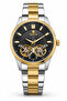 Men's Automatic Double Balance Gray Dial Metal Cord Wristwatch 2 Years Warranty