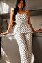Women's Homewear Anti-Pilling Double White Pajama Set - 5