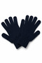 Unisex Full-Fingered Navy Blue Knitwear Gloves - 3