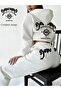 Unisex Men's Women's Hope House Back and Waist Printed Oversize 3 Thread Hooded Baggy Bottom Tracksuit Set