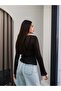 Crew Neck Openwork Knit Blouse - 5