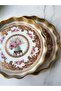 Antique Wood Look Glass Tray Set of 2 Sarissa Rose - 6