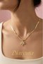 316L Steel Tree of Life (1.5cm) Model Necklace Gold Steel Non-Tarnish -42+5Cm