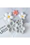 Silicone Candle Mold Candy Dough Mold Multiple Flower Mold - 2