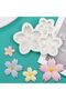Silicone Candle Mold Candy Dough Mold Multiple Flower Mold
