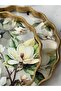 Antique Wood Look Glass Tray Set of 2 Sarissa Green - 3