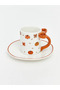 Lcw Home Mixed Pumpkin Printed Porcelain Coffee Cup Set for 2 People - 4