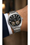 Men's Automatic Double Balance Gray Dial Metal Cord Wristwatch 2 Years Warranty - 2