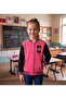 Pulled Pocket, Ribbed, Embroidered Children's College Coat / School Coat