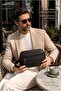 Top Quality Men's Tan Handbag