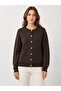 Women's Cardigan Buttoned Crew Neck Knitwear Soft Textured - 2