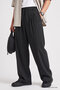 Anthracite Pleated Woven Palazzo Men's Trousers - 82201 - 3