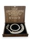 Moonstone Prayerying Beads & Bracelet Set Special Design in Wooden Box - White Natural Stone - 5