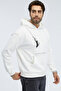 Kedi Baskılı Kapüşonlu Sweatshirt Basic Hoodie - 3