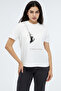 Paraşütlü Kedi Baskılı Basic T-Shirt - 3
