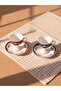 LCW HOME Mixed Flower Printed 2-Person Porcelain Coffee Cup Set - 2