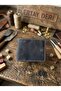 100% Genuine Leather Handmade Gray Viral Model Card Holder & Wallet - 2