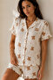 Women's Plain Cotton Homewear Snow White Pajama Set - 4