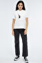 Paraşütlü Kedi Baskılı Basic T-Shirt - 8