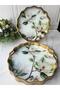 Antique Wood Look Glass Tray Set of 2 Sarissa Tree
