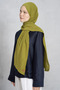 Rami shawl - oil green - 4