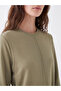 Lcw Modest Khaki Soft Touch Women's Sweatshirt Tunic - 3