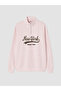Alita City Xside Pink Oversize Women's Thick Sweatshirt with a Difference - 5