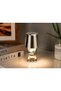 Decorative Figurative Led Table Lamp – Silver Man Design Night Light – Illuminates Nightstands and Tabletops - 3