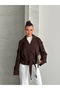 Double-Breasted Belted Buttoned Crop Jacket