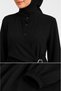 Aerobi̇n Tesettür Buckle-Decorated Dress Plus Size - 4
