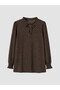 Two Mt Shop Quality Lcw Everyday Brown Raschel Polka Dot Standard & Regular Women's Tunic - 5