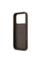 iPhone 18 Pro Case Licensed M-Safeli Stone Triangle Logo 4g Patterned Rhinestone Cover Brown - 7
