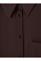 Lcw Modest Brown Women's Shirt Tunic with Pockets - 6